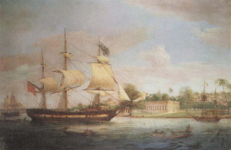 Thomas Whitcombe Approaching Calcutta